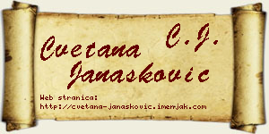 Cvetana Janašković vizit kartica